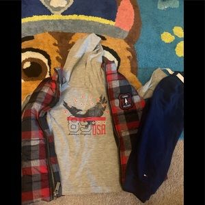 Tommy Hilfiger 3pc set vest shirt pants set